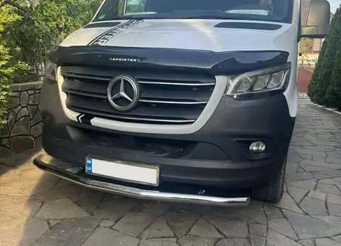 Передній захист ST008 (нерж.) для Mercedes Sprinter W907/W910 2018- рр — Mercedes Sprinter W907/W910 2018- гг. DianaParts