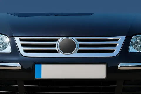 Накладка на решітку (нерж) OmsaLine - Італійська нержавійка для Volkswagen Caddy 2004-2010 рр — Volkswagen Caddy 2004-2010 гг. DianaParts