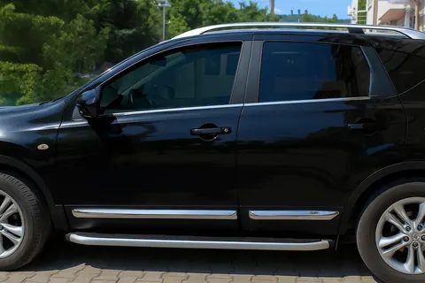 Молдинг дверний OmsaLine (4 шт, нерж.) OmsaLine, Стандартна база для Nissan Qashqai 2010-2014 рр — Nissan Qashqai 2010-2014 гг. DianaParts