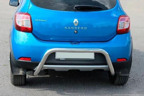 Задня дуга AK007 (нерж) для Renault Sandero 2013-2022 рр — Renault Sandero 2013-2022 гг. DianaParts