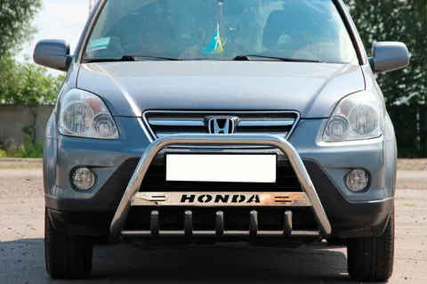 Кенгурятник WT004 (нерж) для Honda CRV 2001-2006 рр — Honda CRV 2001-2006 гг. DianaParts