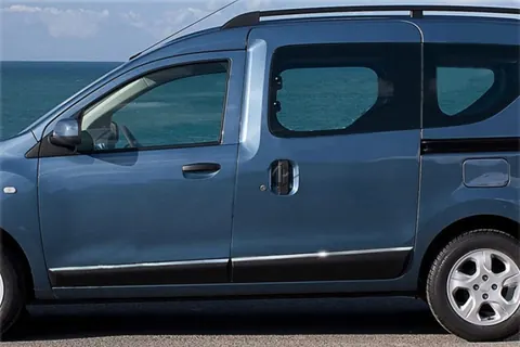 Молдинг дверний (4 шт, нерж.) для Renault Dokker 2013-2022 рр — Renault Dokker 2013-2022 гг. DianaParts