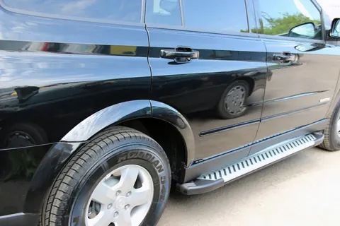 Бокові пороги Line (2 шт., алюм) для SsangYong Kyron 2005-2014 рр — SsangYong Kyron 2005-2014 гг. DianaParts