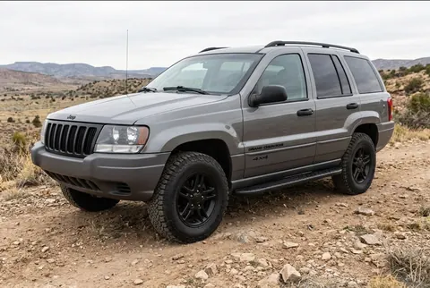 Бокові пороги Bosphore Black (2 шт., Алюміній) для Jeep Grand Cherokee WJ 1999-2004 рр — Jeep Grand Cherokee WJ 1999-2004 гг. DianaParts