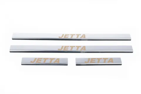 Накладки на пороги Carmos V1 (4 шт, нерж) для Volkswagen Jetta 2006-2011 рр — Volkswagen Jetta 2006-2011 гг. DianaParts