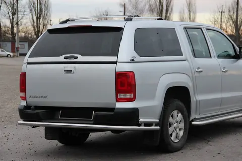 Задній захист AK005-2 (2 шт., нерж) для Volkswagen Amarok 2010-2022 рр — Volkswagen Amarok 2010-2022 гг. DianaParts