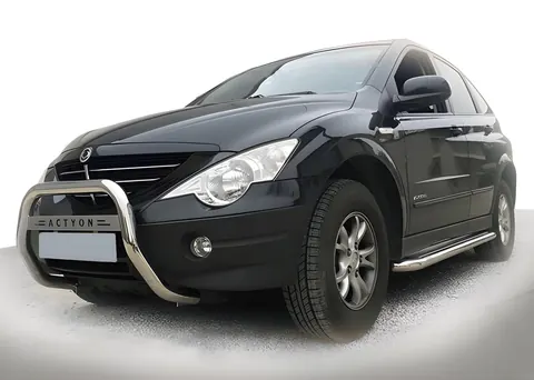 Кенгурятник WT005 (нерж) для SsangYong Action 2005-2018 рр — SsangYong Action 2005-2018 гг. DianaParts
