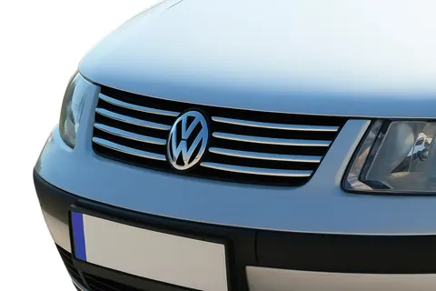 Накладки на решітку (нерж) 2001-2005, OmsaLine - Італійська нержавійка для Volkswagen Passat B5 рр — Volkswagen Passat B5 1997-2005 гг. DianaParts