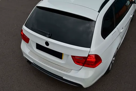 Накладка на задній бампер (2006-2008, SW, нерж.) для BMW 3 серія E90/E91 рр — BMW 3 серия E90/E91 2005-2011 гг. DianaParts