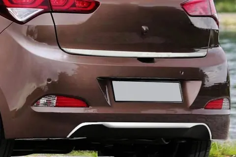 Накладка на торець бампера 2014-2018 (нерж) для Hyundai I-20 рр — Hyundai I-20 2014-2020 гг. DianaParts