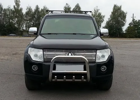 Кенгурятник QT006 (нерж.) 51 мм для Mitsubishi Pajero Wagon IV 2006-2021 рр — Mitsubishi Pajero Wagon IV 2006-2021 гг. DianaParts