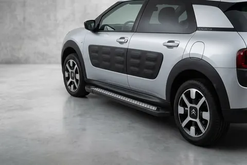 Бокові пороги Vision New Black (2 шт., Алюміній) для Citroen Cactus 2014-2020 рр — Citroen Cactus 2014-2020 гг. DianaParts