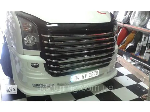 Передній бампер 2012-2026 (USA-style, під фарбування) для Volkswagen Crafter рр — Volkswagen Crafter 2006-2016 гг. DianaParts