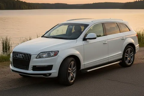 Бокові пороги Maya V1 (2 шт., алюміній) для Ауди Q7 2005-2015 рр — Audi Q7 2005-2015 гг. DianaParts