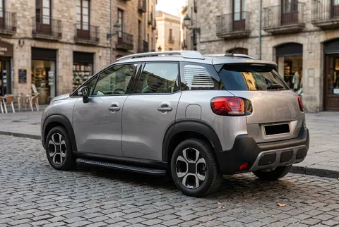 Бокові пороги Tayga Black (2 шт., Алюміній) для Citroen C-3 Aircross 2017-2024 рр — Citroen C-3 Aircross 2017-2024 гг. DianaParts