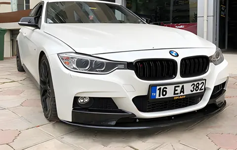 Накладка на передній бампер DPT Lip (для M-Performance, чорний глянець) для BMW 3 серія F30/F31 2012-2019 рр — BMW 3 серия F30/F31 2012-2019 гг. DianaParts