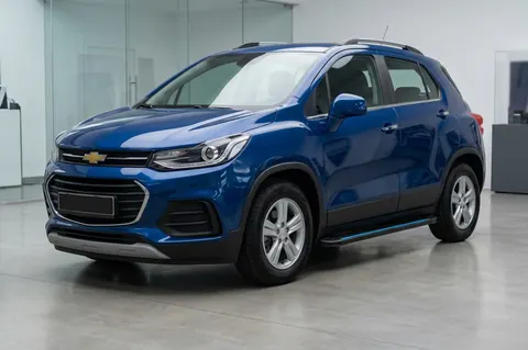 Бокові пороги Maya Blue (2 шт., Алюміній) для Chevrolet Trax 2012-2023 рр — Chevrolet Trax 2012-2023 гг. DianaParts
