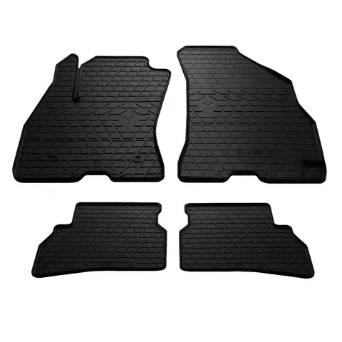 Гумові килимки (Stingray) 4 шт, Premium - без запаху гуми для Fiat Doblo II 2010-2022 рр — Fiat Doblo II 2010-2022 гг. DianaParts