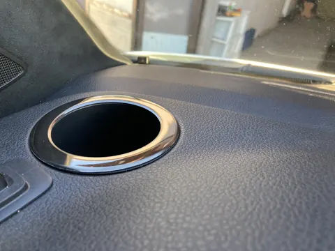 Накладка на підсклянник (2 шт., чорний хром) для Volkswagen T6 2015-2024 рр — Volkswagen T6 2015-2024 гг. DianaParts