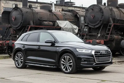 Бокові пороги Sunrise (2 шт., Алюміній) для Ауди Q5 2017-2025 рр — Audi Q5 2017-2025 гг. DianaParts