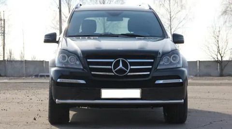 Передняя захист ST008 (нерж) для Mercedes GL сlass X164 2006-2012 рр — Mercedes GL сlass X164 2006-2012 гг. DianaParts