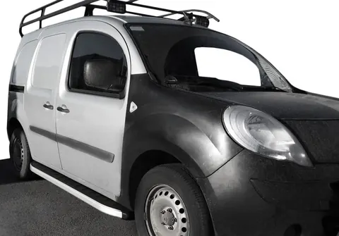 Бокові пороги Fullmond (2 шт., алюм.) для Renault Kangoo 1998-2008 рр — Renault Kangoo 1998-2008 гг. DianaParts