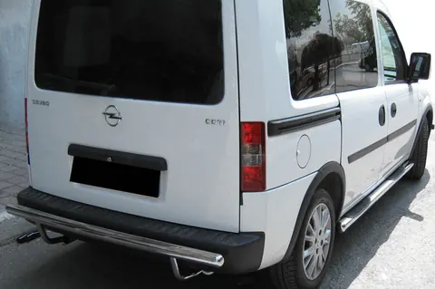 Задня дуга AK002 (нерж.) для Opel Combo 2002-2012 рр — Opel Combo 2002–2012 гг. DianaParts
