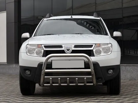 Кенгурятник без напису QT006 (нерж.) для Renault Duster 2008-2017 рр — Renault Duster 2008-2017 гг. DianaParts