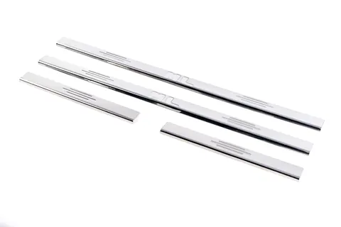 Накладки на пороги (Carmos, 4 шт, нерж.) для Mercedes ML W163 1997-2005 рр — Mercedes ML W163 1997-2005 гг. DianaParts