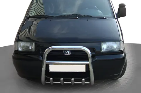 Кенгурятник QT006 (нерж) для Citroen Jumpy 1996-2007 рр — Citroen Jumpy 1996-2007 гг. DianaParts