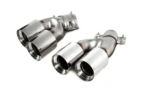 Насадки на глушитель M5 Silver (2 шт) для BMW 5 серія G30/G31 2017-2023 рр — BMW 5 серия G30/G31 2017-2023 гг. DianaParts