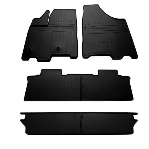 Гумові килимки 7 місць (3 ряди, Stingray Premium) для Toyota Sienna 2010-2020 рр — Toyota Sienna 2010-2020 гг. DianaParts