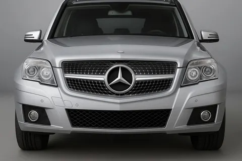 Передня решітка Diamond Silver (2009-2012) для Mercedes GLK сlass X204 рр — Mercedes GLK сlass X204 2008-2015 гг. DianaParts