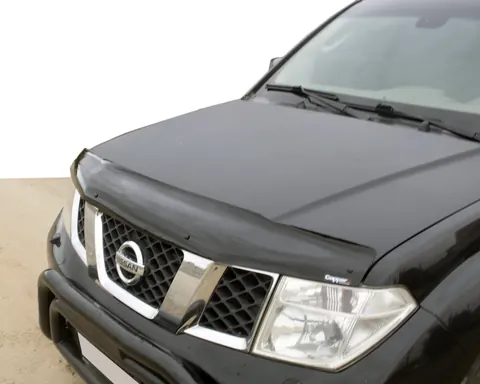 Дефлектор капоту (EuroCap) для Nissan Navara 2006-2015 рр — Nissan Navara 2006-2015 гг. DianaParts