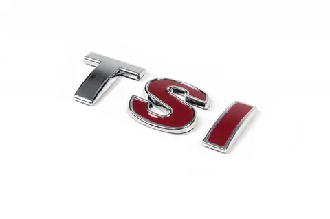 Напис TSI (прямий шрифт) T - хром, SI - червона для Volkswagen Tiguan 2007-2016 рр — Volkswagen Tiguan 2007-2016 гг. DianaParts