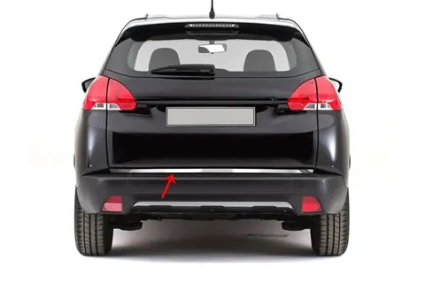 Кромка багажника (нерж.) для Peugeot 2008 2013-2019 рр — Peugeot 2008 2013-2019 гг. DianaParts
