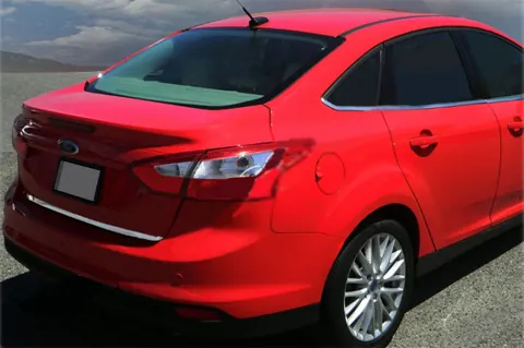 Кромка багажника 2011-2014 (Седан, нерж) для Ford Focus III рр — Ford Focus III 2011-2017 гг. DianaParts