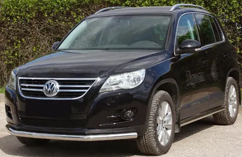 Передній захист ST008 (нерж) для Volkswagen Tiguan 2007-2016 рр — Volkswagen Tiguan 2007-2016 гг. DianaParts