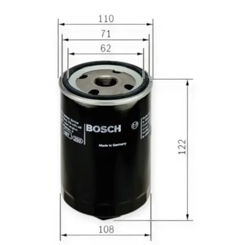 Фільтр масляний Volkswagen T4 1.9TD (h, 97) BOSCH