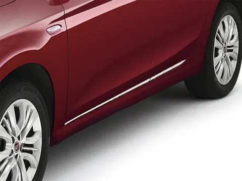 Молдинг дверний (4 шт, нерж) Carmos - Турецька сталь для Fiat Tipo 2016- рр — Fiat Tipo 2016- гг. DianaParts