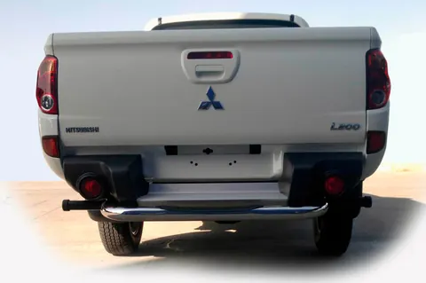 Задній захист AK007 (нерж) для Mitsubishi L200 2006-2015 рр — Mitsubishi L200 2006-2015 гг. DianaParts