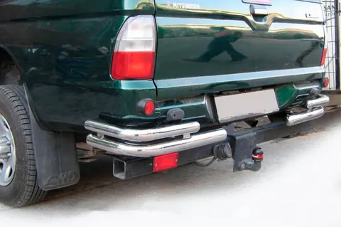 Задні кути AK003-Double (2 шт., нерж) для Mitsubishi L200 1996-2006 рр — Mitsubishi L200 1996-2006 гг. DianaParts