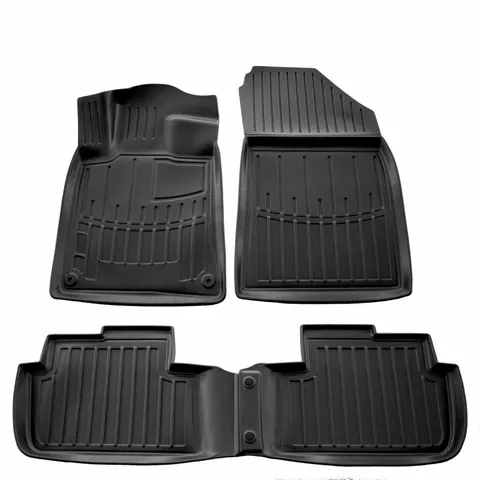 Килимки Stingray 3D (SD) (4 шт, поліуретан) для Peugeot 407 2004-2011 рр — Peugeot 407 2004-2011 гг. DianaParts