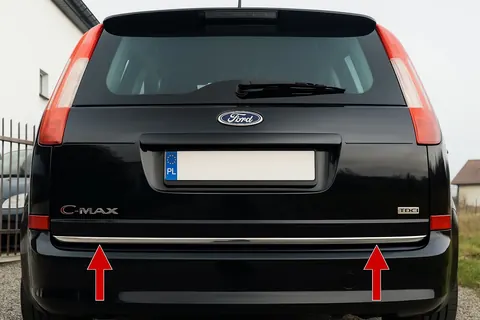 Кромка багажника (нерж.) для Ford C-Max 2004-2010 рр — Ford C-Max 2004-2010 гг. DianaParts