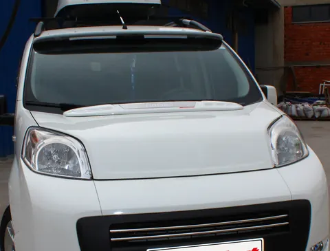 Козирок на капот (під фарбування) для Fiat Fiorino/Qubo 2008-2024 рр — Fiat Fiorino/Qubo 2008-2024 гг. DianaParts