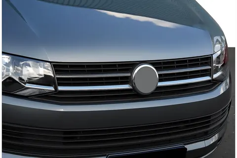 Накладки на решітку верхня 2015-2019 (2 шт, карбон) для Volkswagen T6 рр — Volkswagen T6 2015-2024 гг. DianaParts