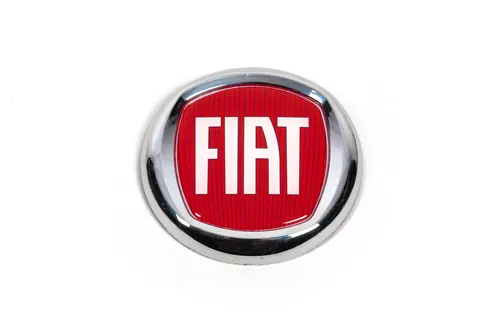 Емблема (червона V1, самоклейка) 120 мм для Fiat — Fiat DianaParts