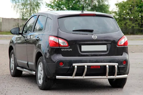 Задня дуга AK011 (нерж.) для Nissan Qashqai 2010-2014 рр — Nissan Qashqai 2010-2014 гг. DianaParts