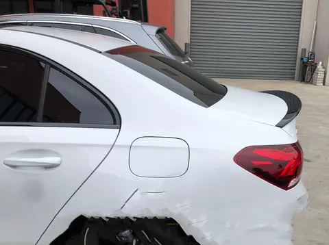 Спойлер LIP (1234 Upgrade, чорний) для Mercedes A-сlass W177 2018- рр — Mercedes A-сlass W177 2018- гг. DianaParts