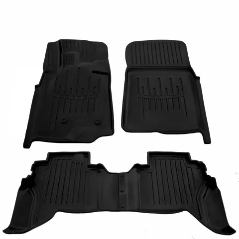 Килимки Stingray 3D (4 шт, поліуретан) для Mitsubishi Pajero Wagon IV 2006-2021 рр — Mitsubishi Pajero Wagon IV 2006-2021 гг. DianaParts